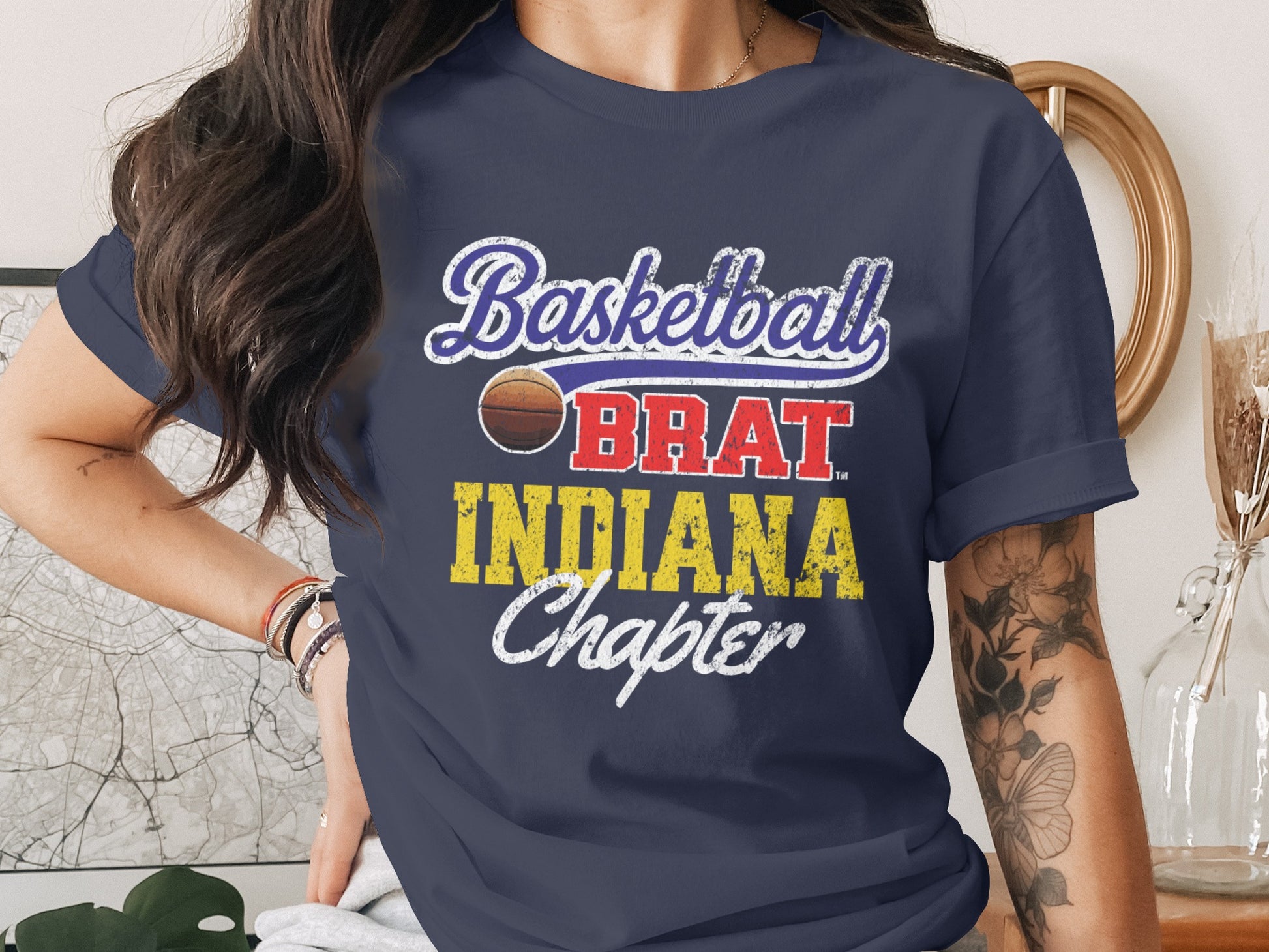 Basketball Brat Indiana Chapter graphic t-shirt product