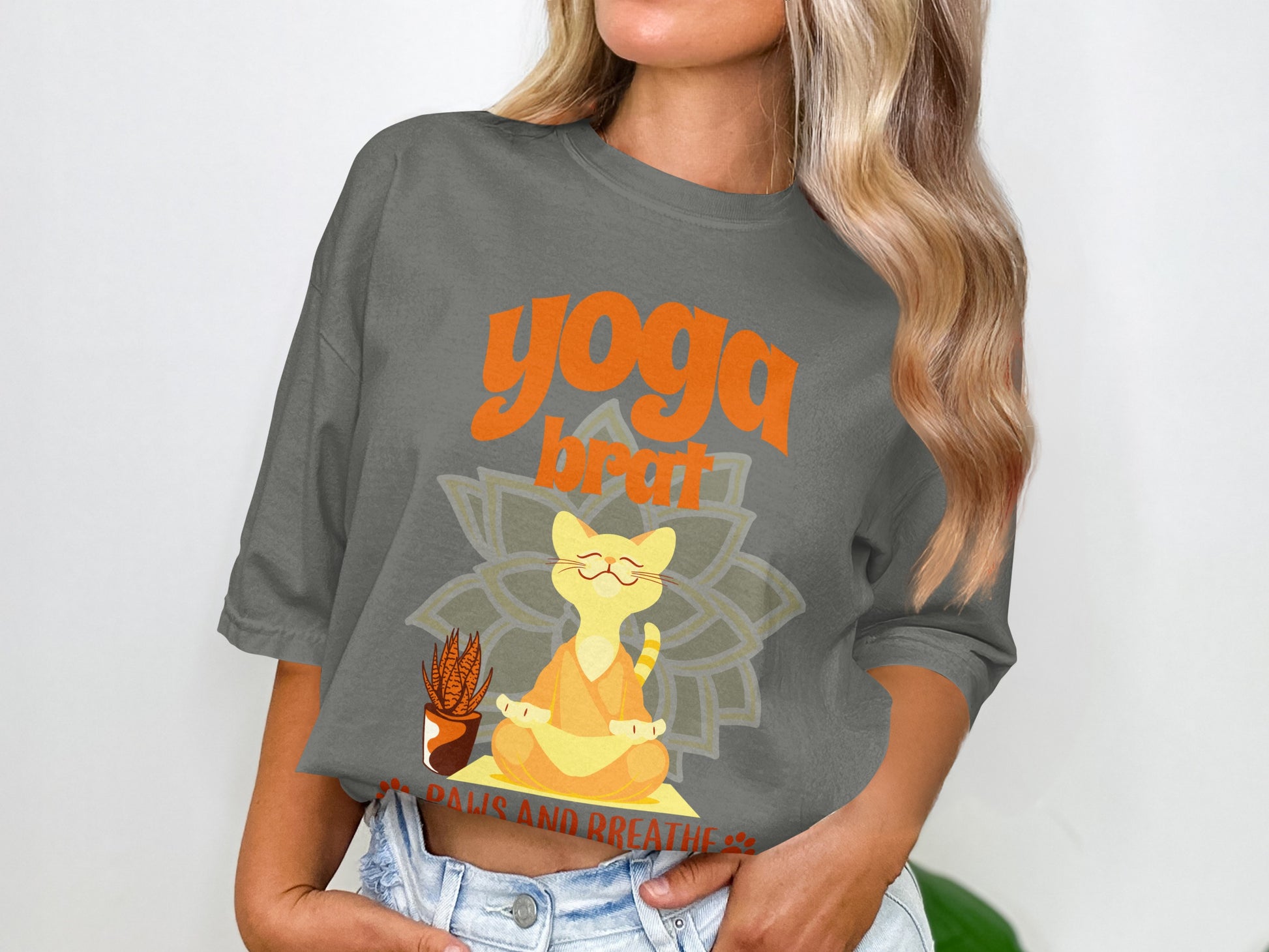 Yoga Break Paws and Breathe Graphic Tee product type