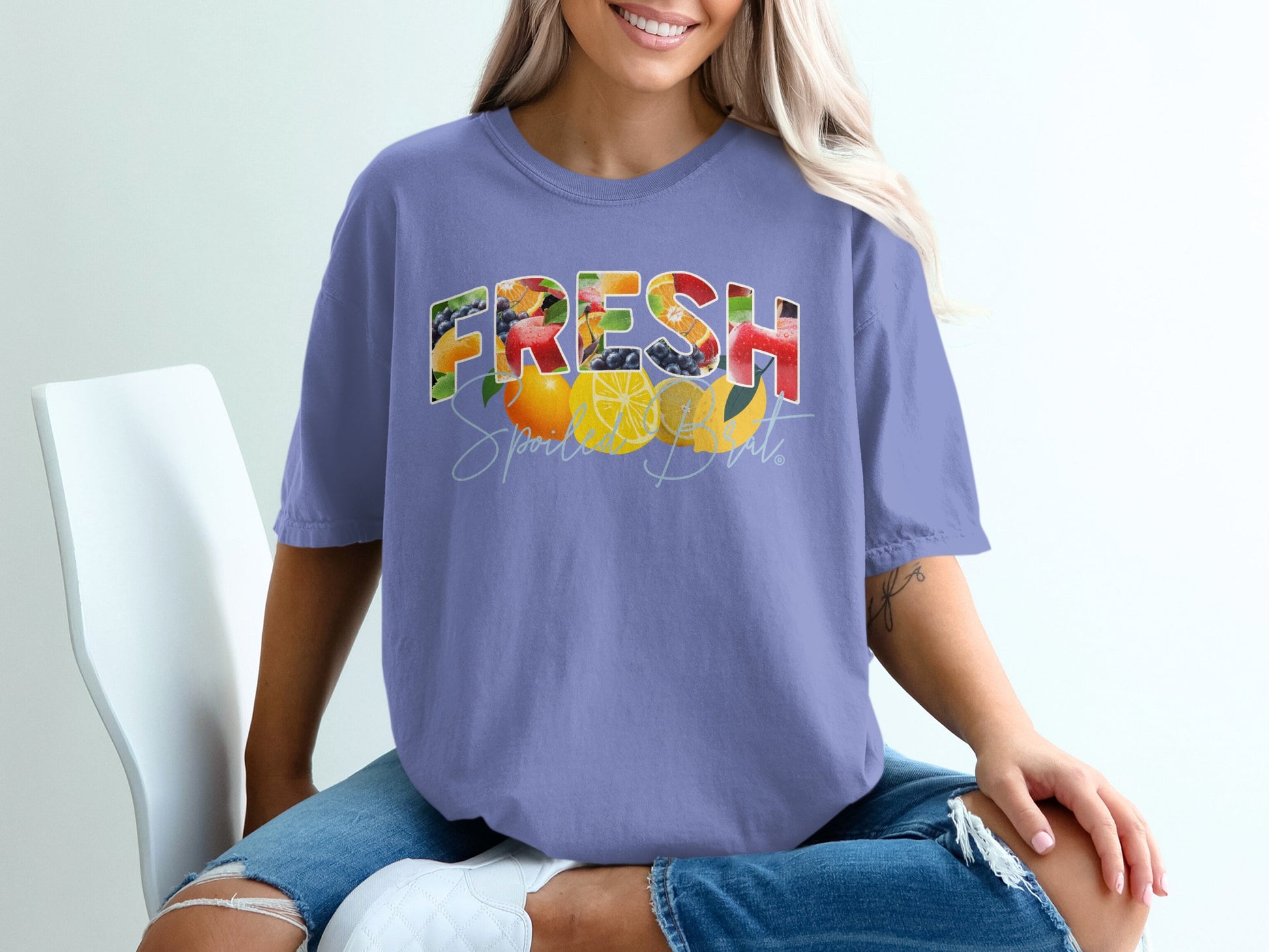 Fresh Graphic Print Short Sleeve Casual T-Shirt product type